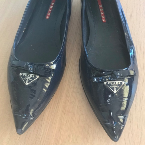 Prada Ballet Flat Shoes - EU 37 1/2 (Size 7) - Picture 5 of 7